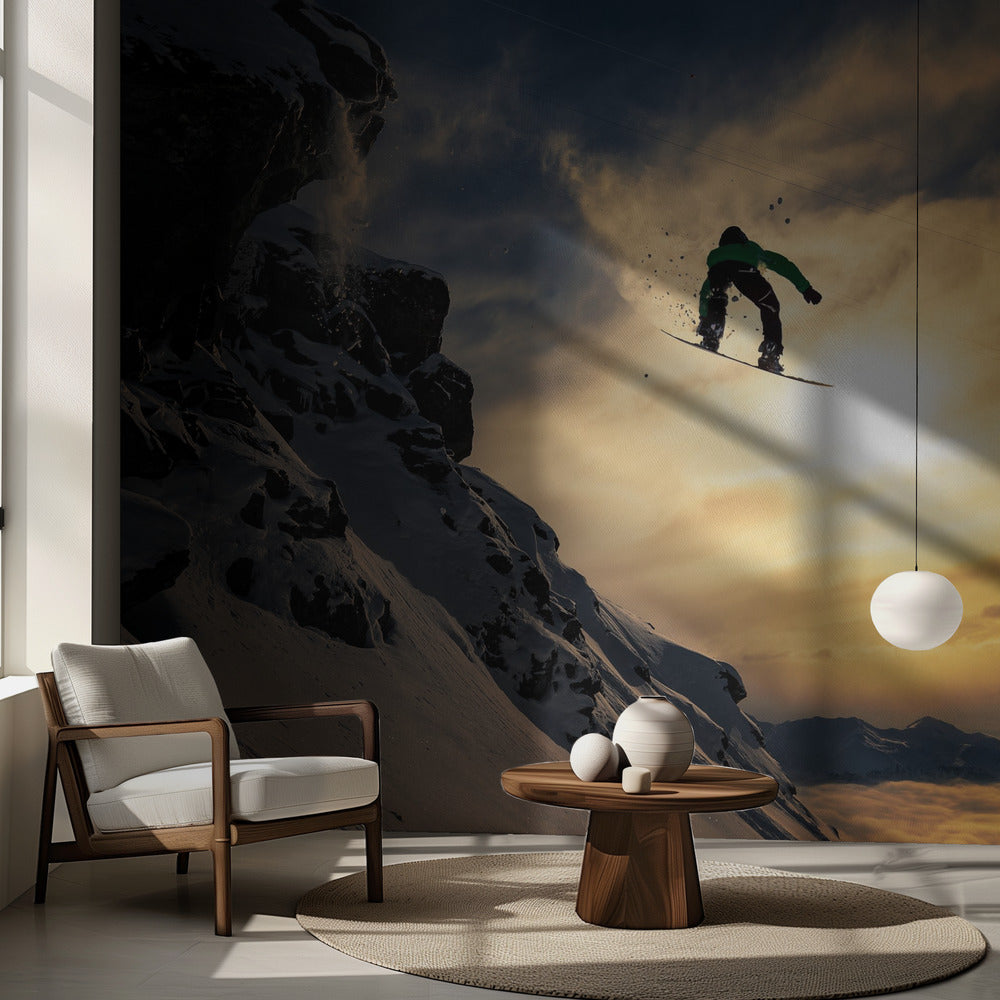 Sunset Snowboarding | Wallpaper