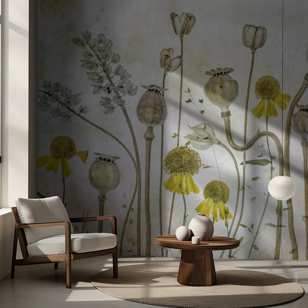 Vallmo och Helenium | Tapet