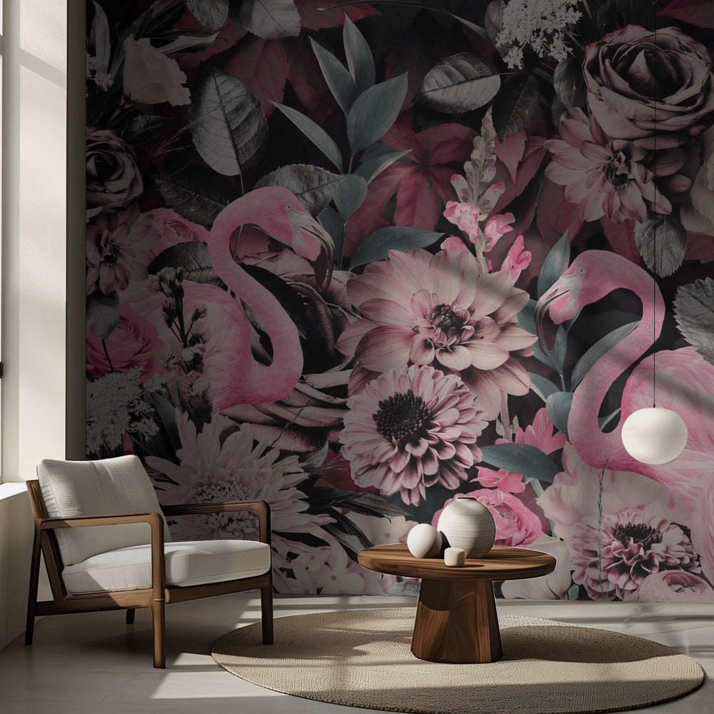 Flamingo Garden No2 | Tapet