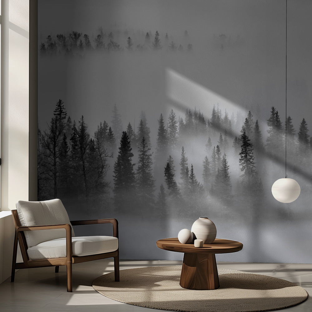 Dimmig skog | Tapet
