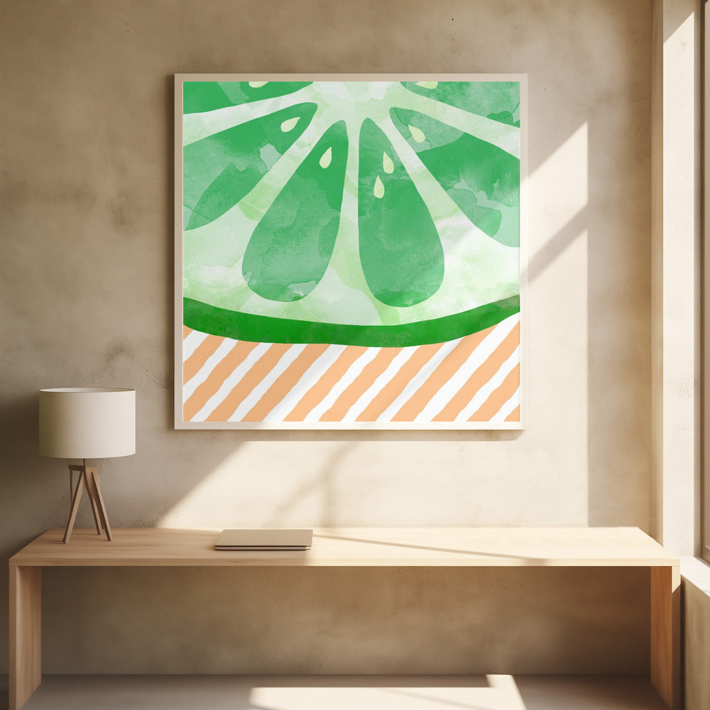 Lime Abstrakt | Plakater - Kunsttrykk