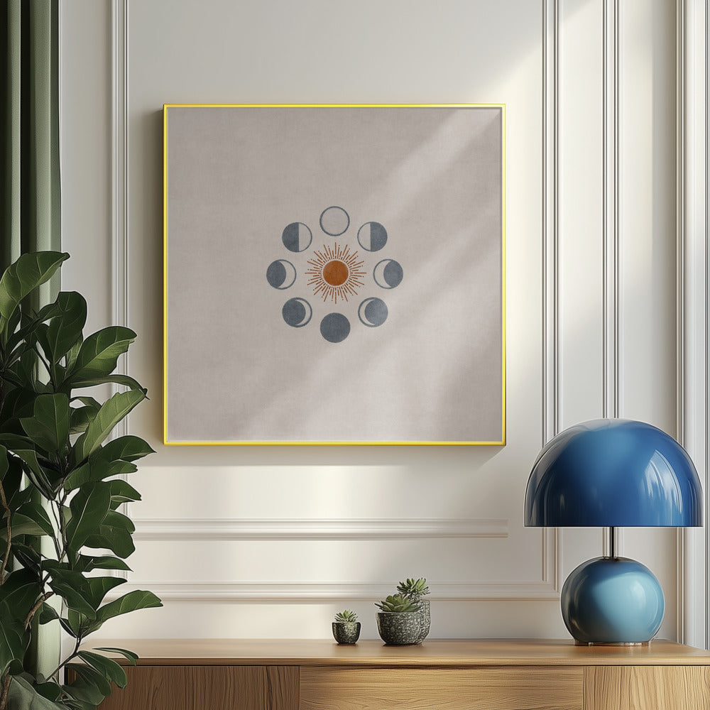 Bej Månen och Solen för Fodral | Poster