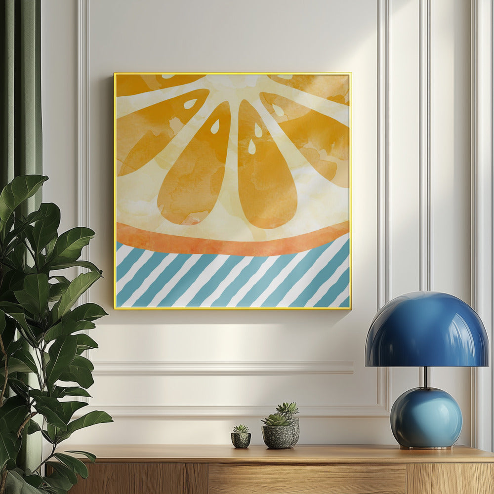Orange abstrakt | Poster