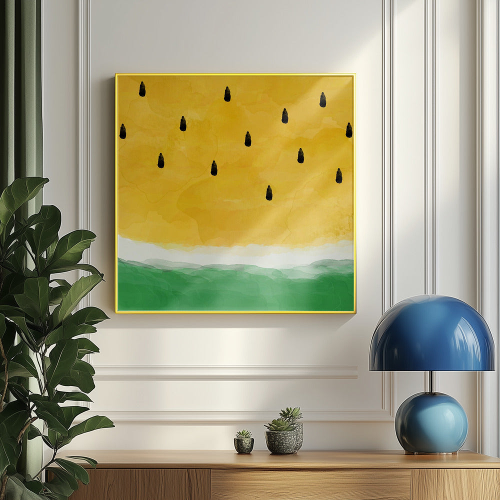 Gelbe Wassermelone | Poster - Kunstdruck