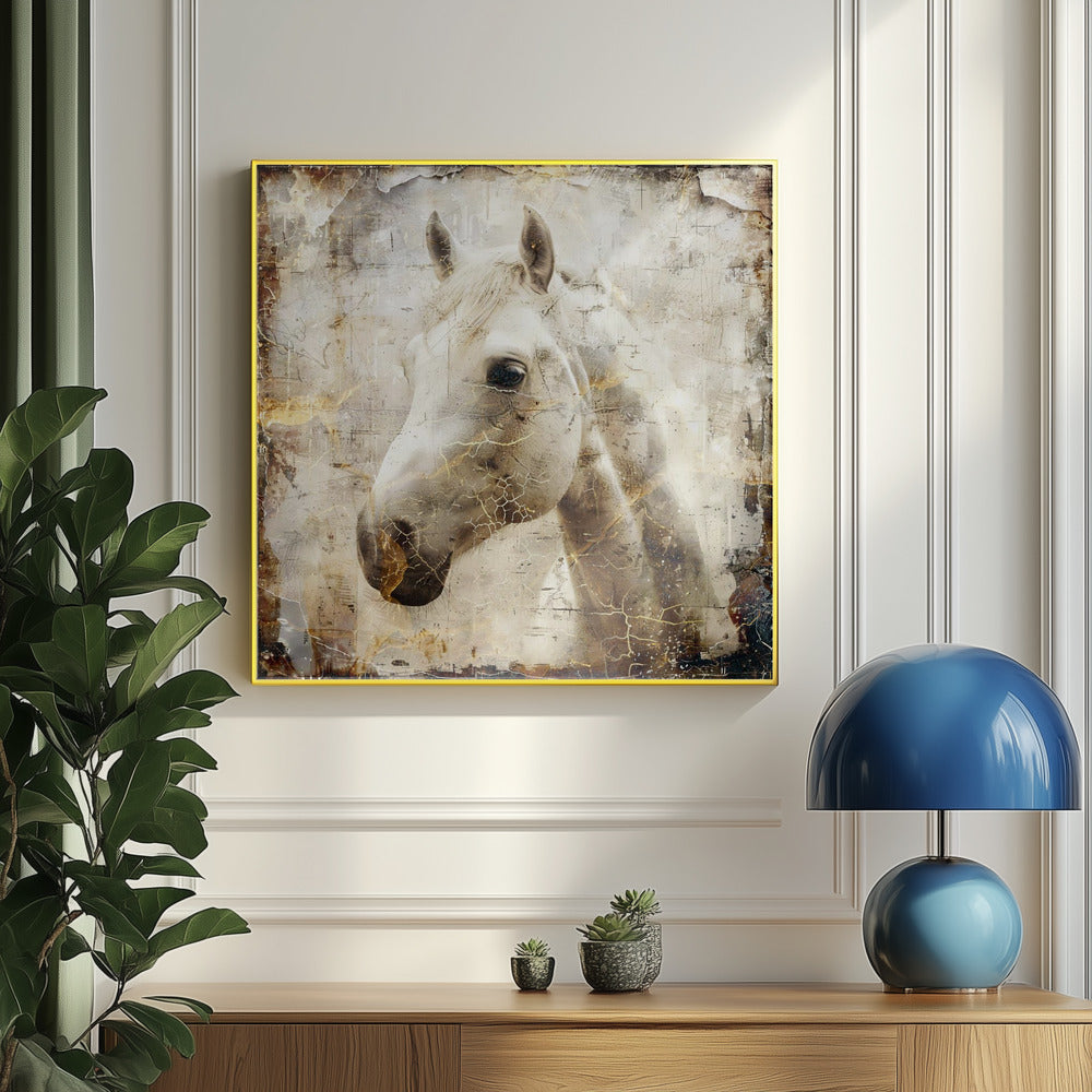 Häst Vintage Konst Illustration 02 | Poster