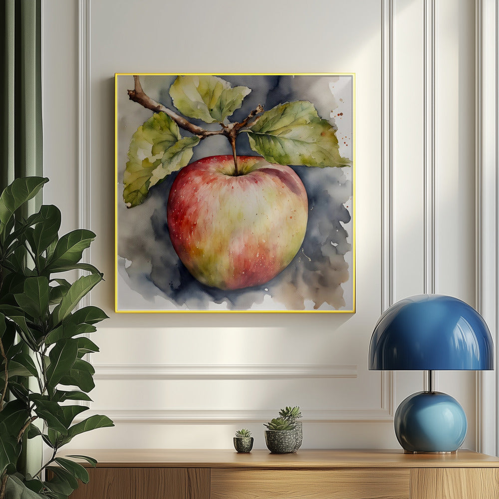 Apfel, Aquarell | Poster
