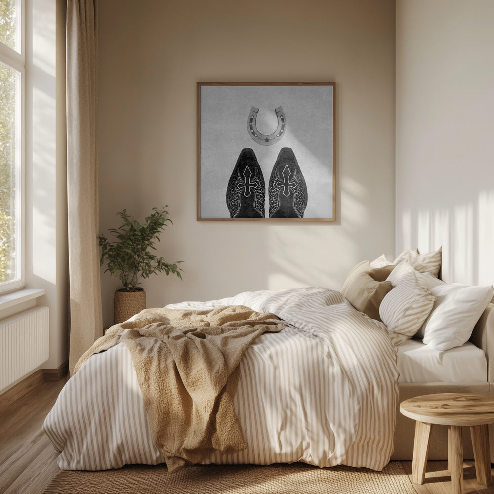 Bw Cowboystövlar och hästsko | Poster