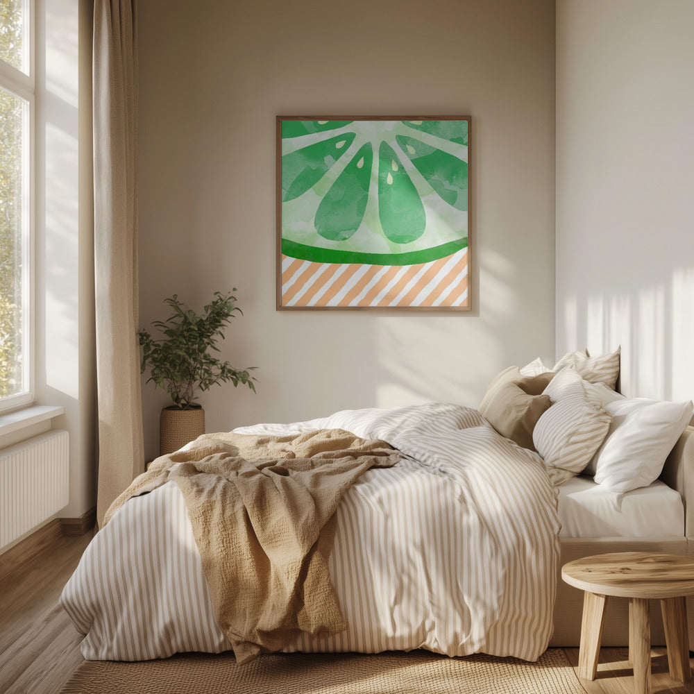 Lime Abstrakt | Plakater - Kunsttrykk