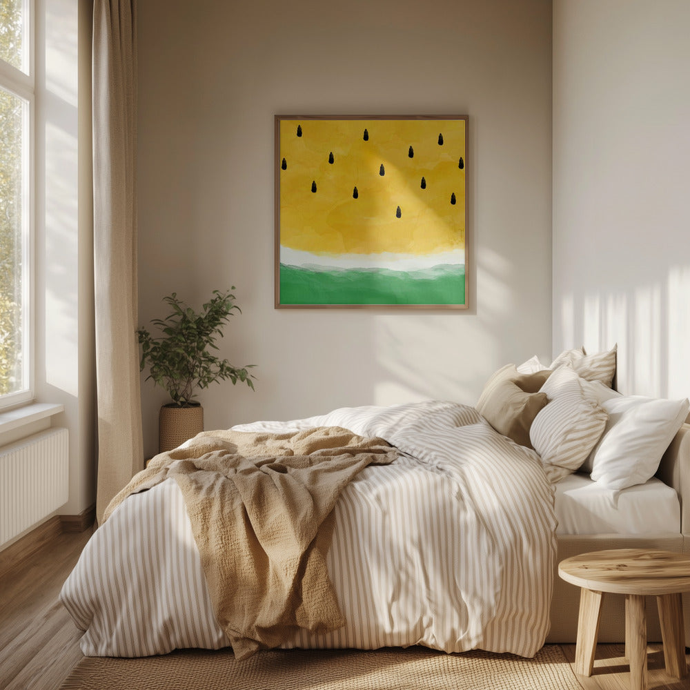 Gelbe Wassermelone | Poster - Kunstdruck