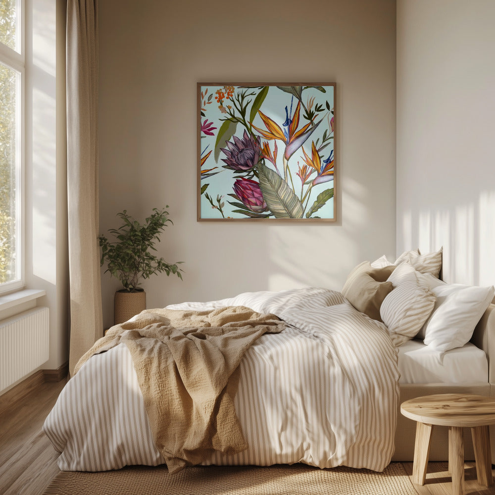 Proteas och iris | Poster