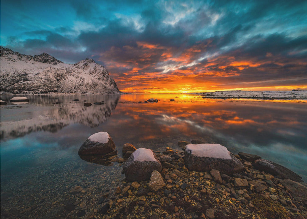 ciel en feu | Papier Peint Photo