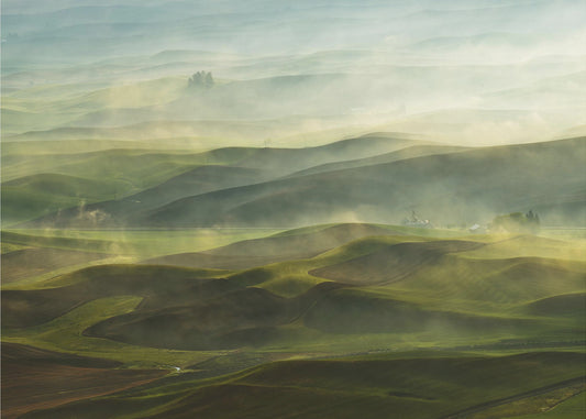 Gyllene morgon-Palouse | Tapet