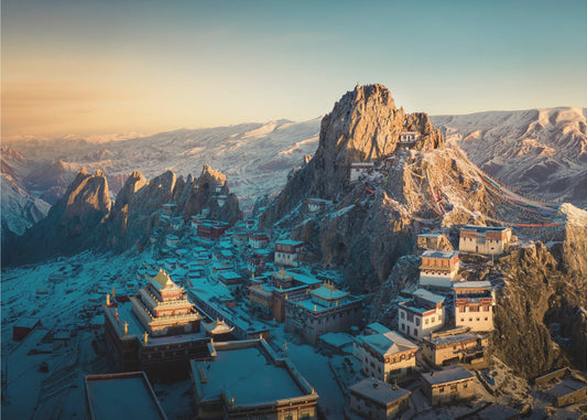 Tibetanska templet 《崷崒孜珠》 | Tapet