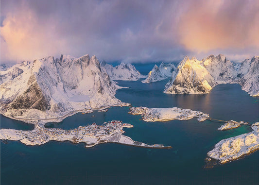 God morgon, Lofoten | Tapet