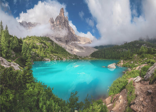 Veneto - Lago di Sorapis Panorama | Tapet