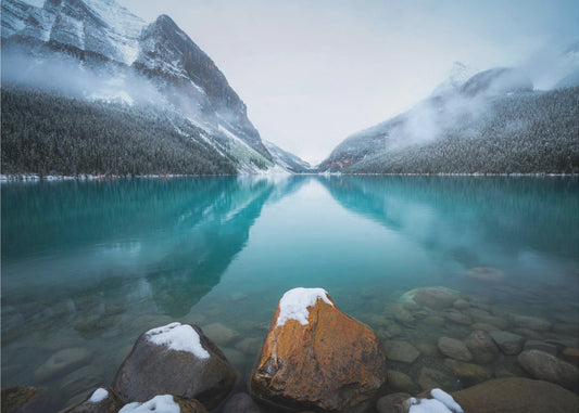 Dimmig Lake Louise | Tapet