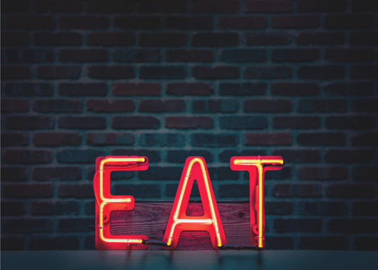 Ät i neon | Tapet
