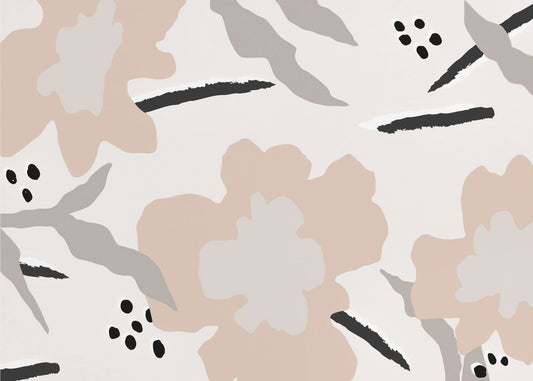 Blommor och linjer | Tapeter