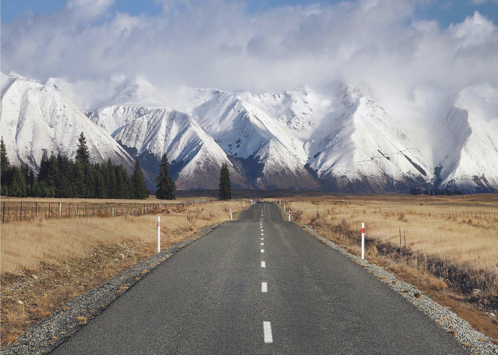 Strada del lago Ohau | Carta da Parati Fotografica