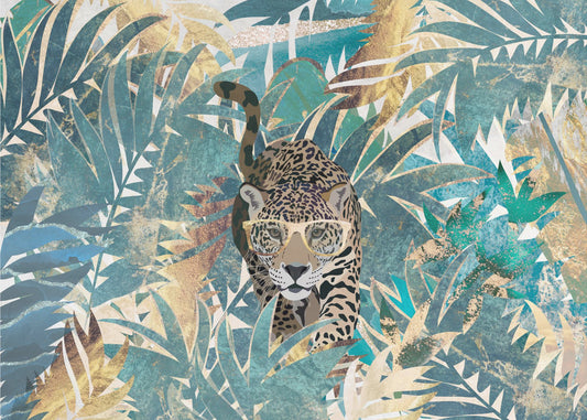 Jaguar Djungel Landskap Fototapet | Tapet