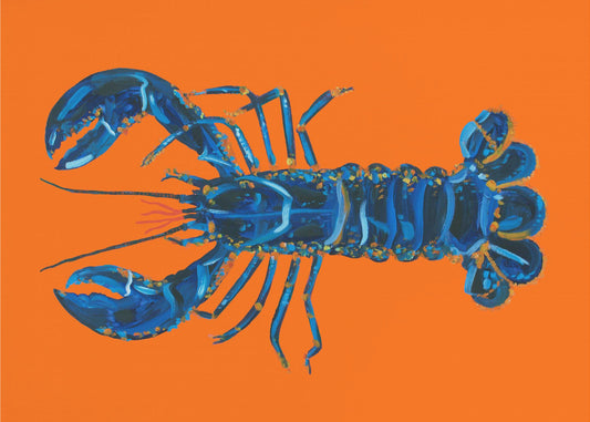 Hummer på orange | Canvas