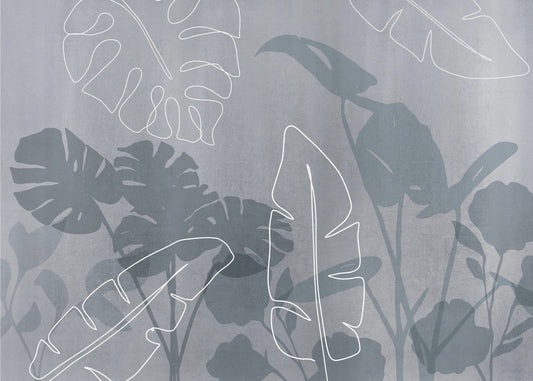 Abstrakt botanisk och linje | Tapet