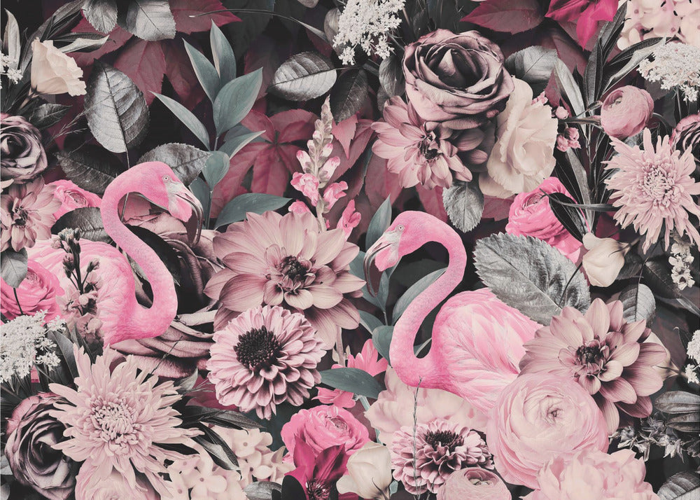 Flamingo Garden No2 | Tapet