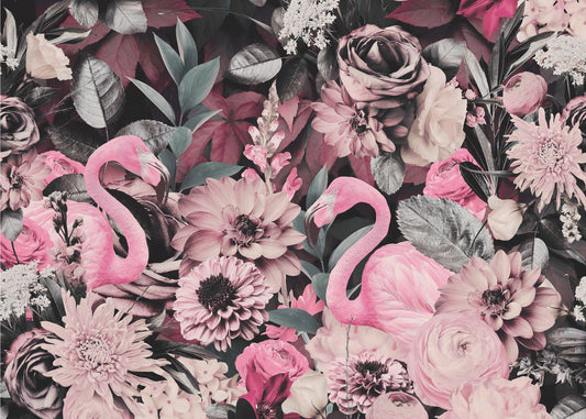Flamingo Garden No2 | Tapet