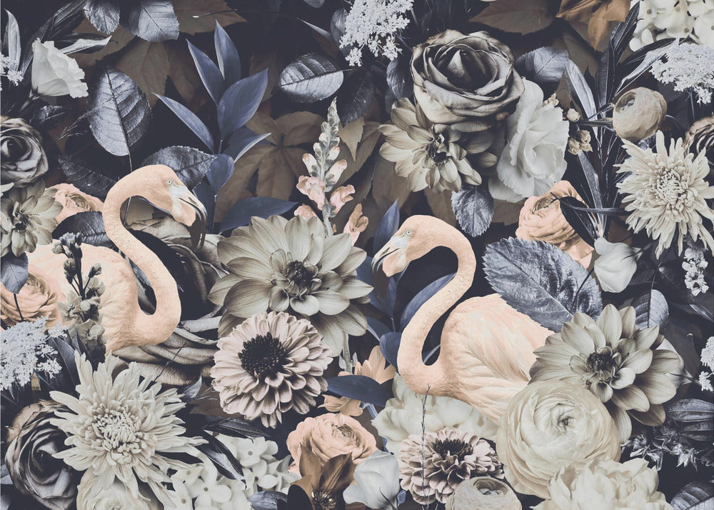 Flamingo Garden No4 | Tapet