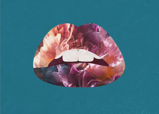 Blommiga läppar | Canvas