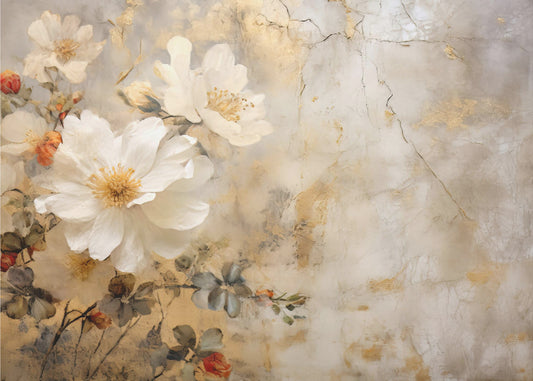 Fa Vintage Blommor 73 | Tapet