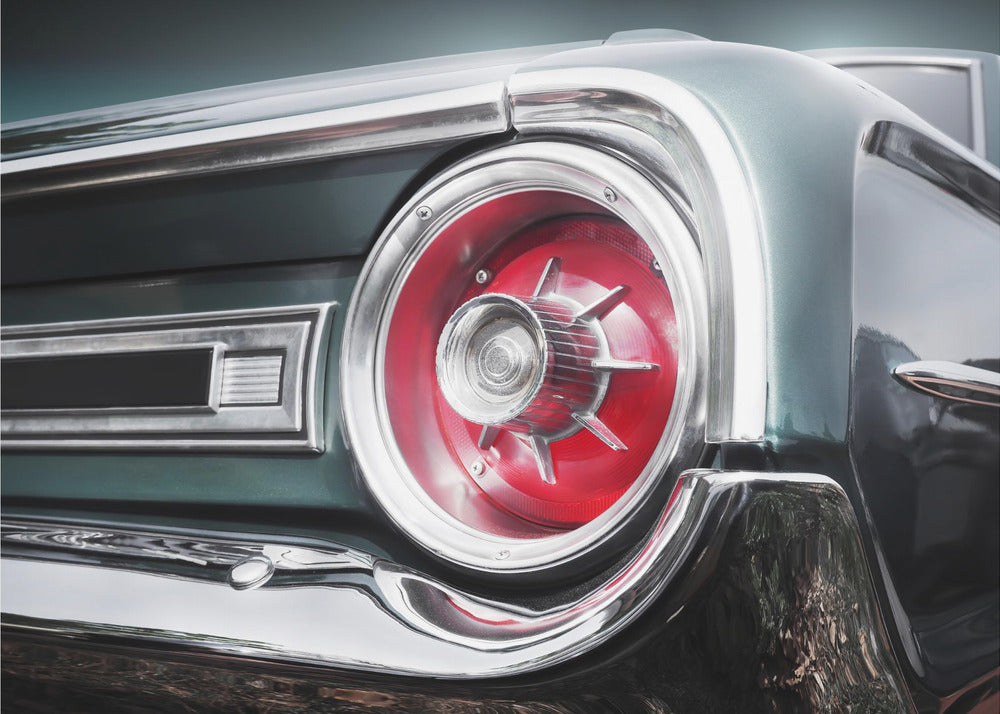Amerikanischer Oldtimer Galaxie 500 1964 Heck | Leinwand-Bilder