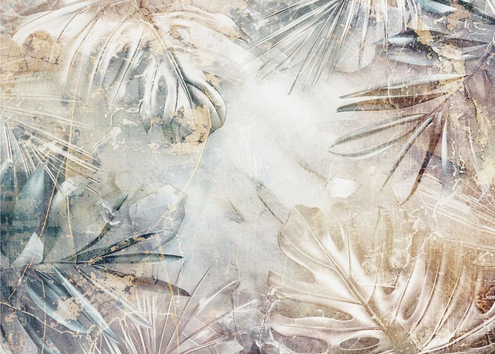 Löv Blomsterkonst Illustration 02 | Tapet