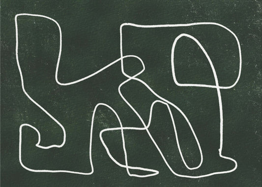 Green scribble | Canvas