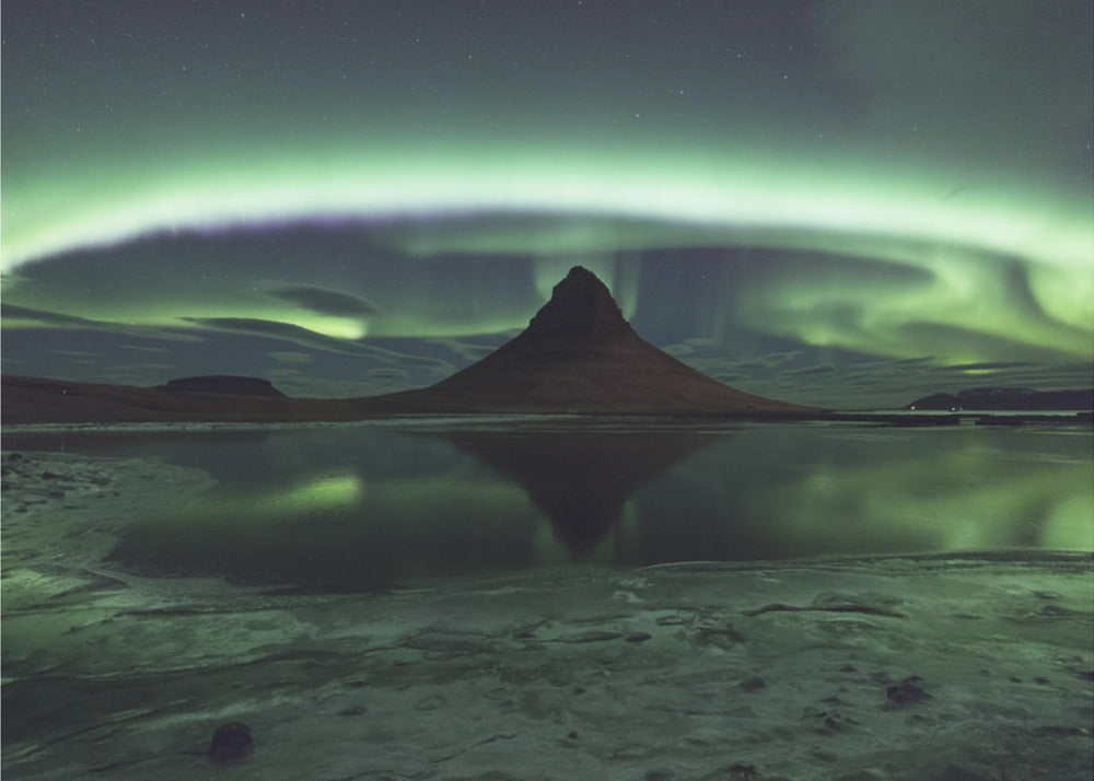 Kirkjufell Aurora | Tapet