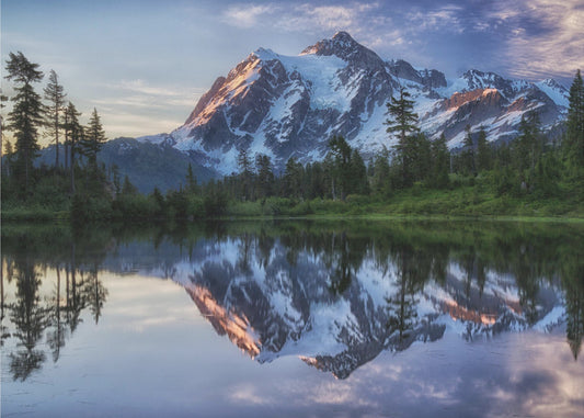 Soluppgång på berget Shuksan | Poster