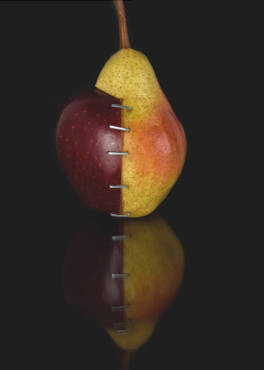 Apfel/Birne OGM II | Poster - Kunstdruck