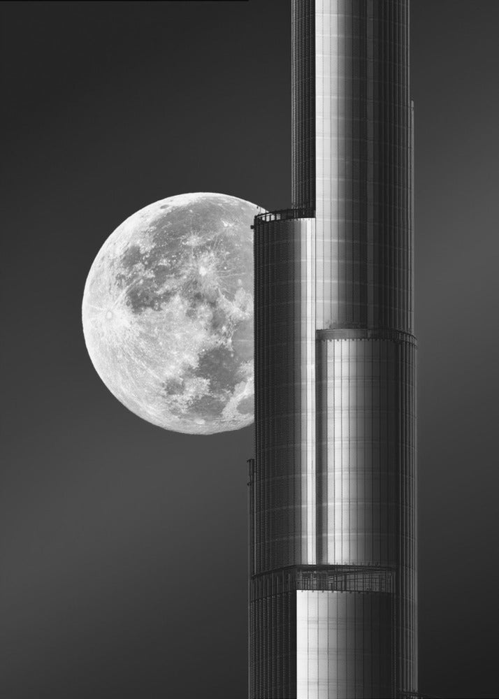 Super lune Burjkhalifa | Tableaux sur Toile