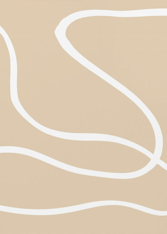 Beige linjer 01 | Poster