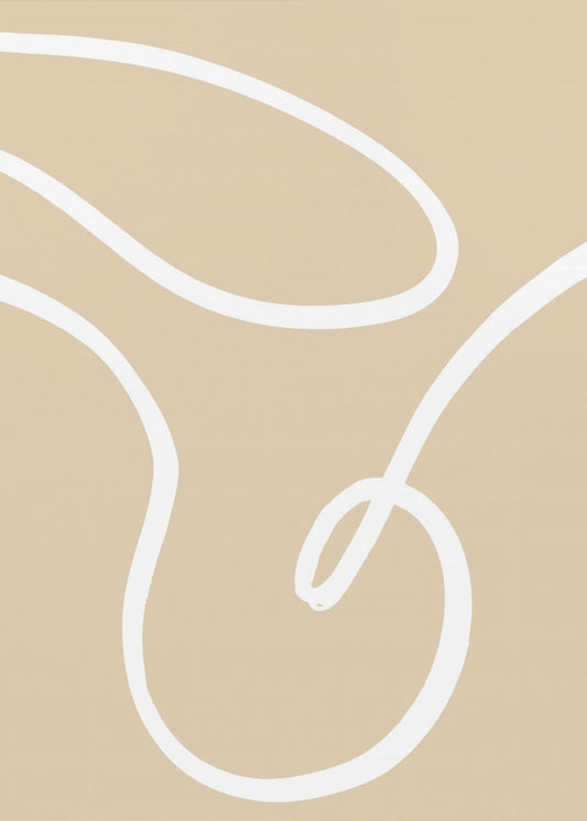 Beige linjer 02 | Poster