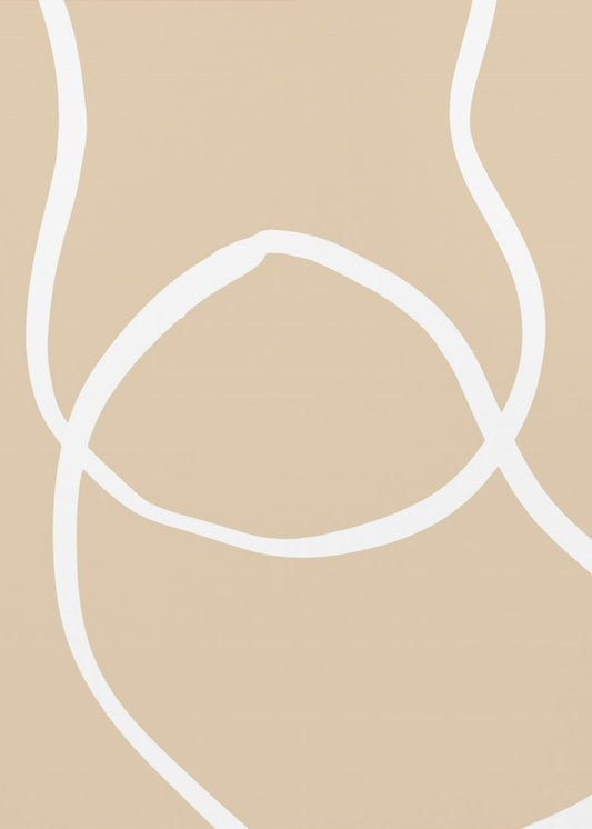 Beige linjer 04 | Poster