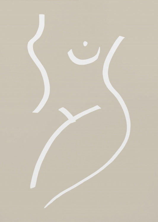 Kroppsskiss Sand | Poster