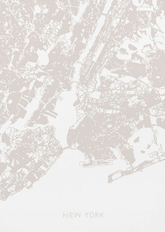 Karta över New York | Canvas