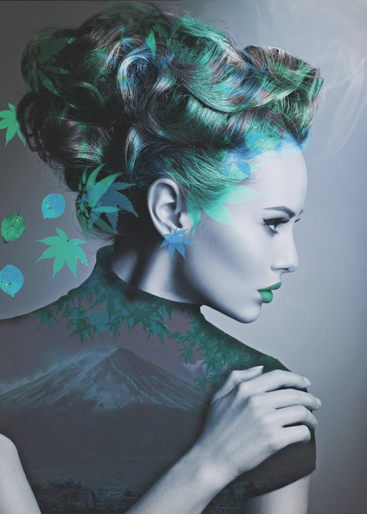 Green with leaves | Canvas
