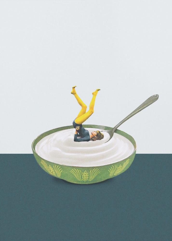 Yoga i min yoghurt | Lærredsbilleder