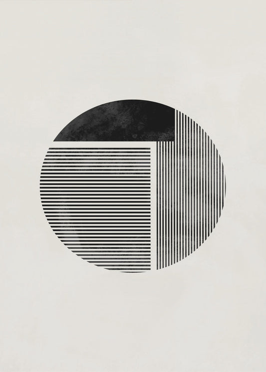 Minimalistisk rund | Poster