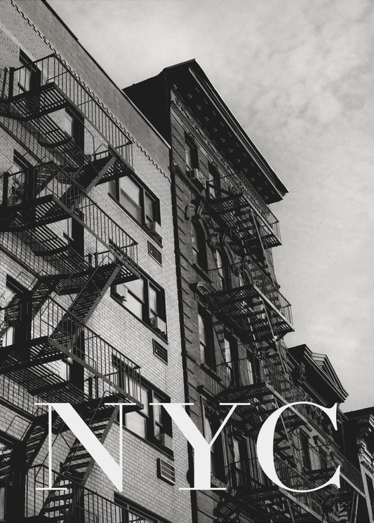 Brandtrappor i New York 2 | Canvastavla
