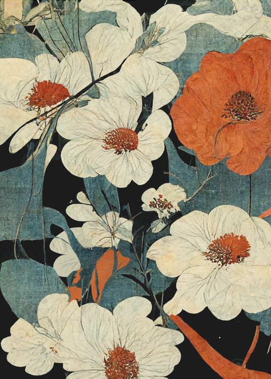 Asian Flowers | Canvas