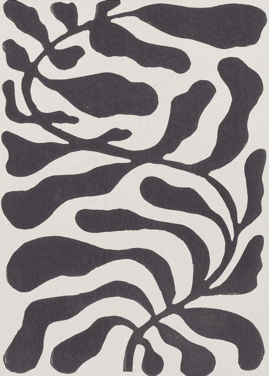 One Hundred-Leaved Plant #21 / Lino Print | Poster