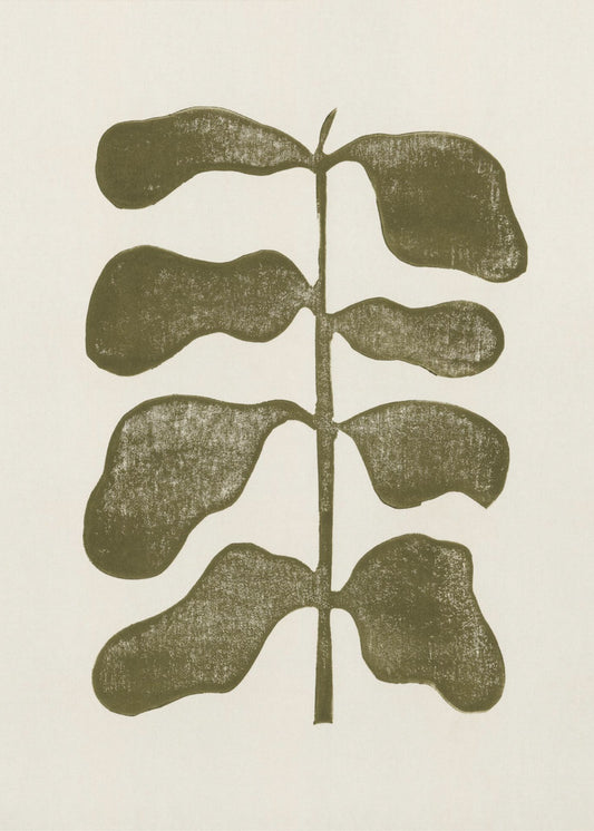 Linocut Plant | Poster